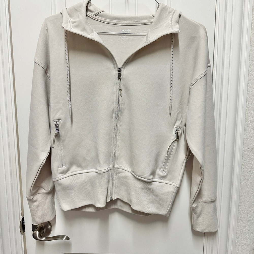 Old Navy Women’s Jacket Hoodie New With Tags Cream Tan Medium